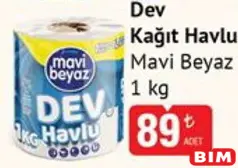 MAVİ BEYAZ DEV KAĞIT HAVLU 1 KG